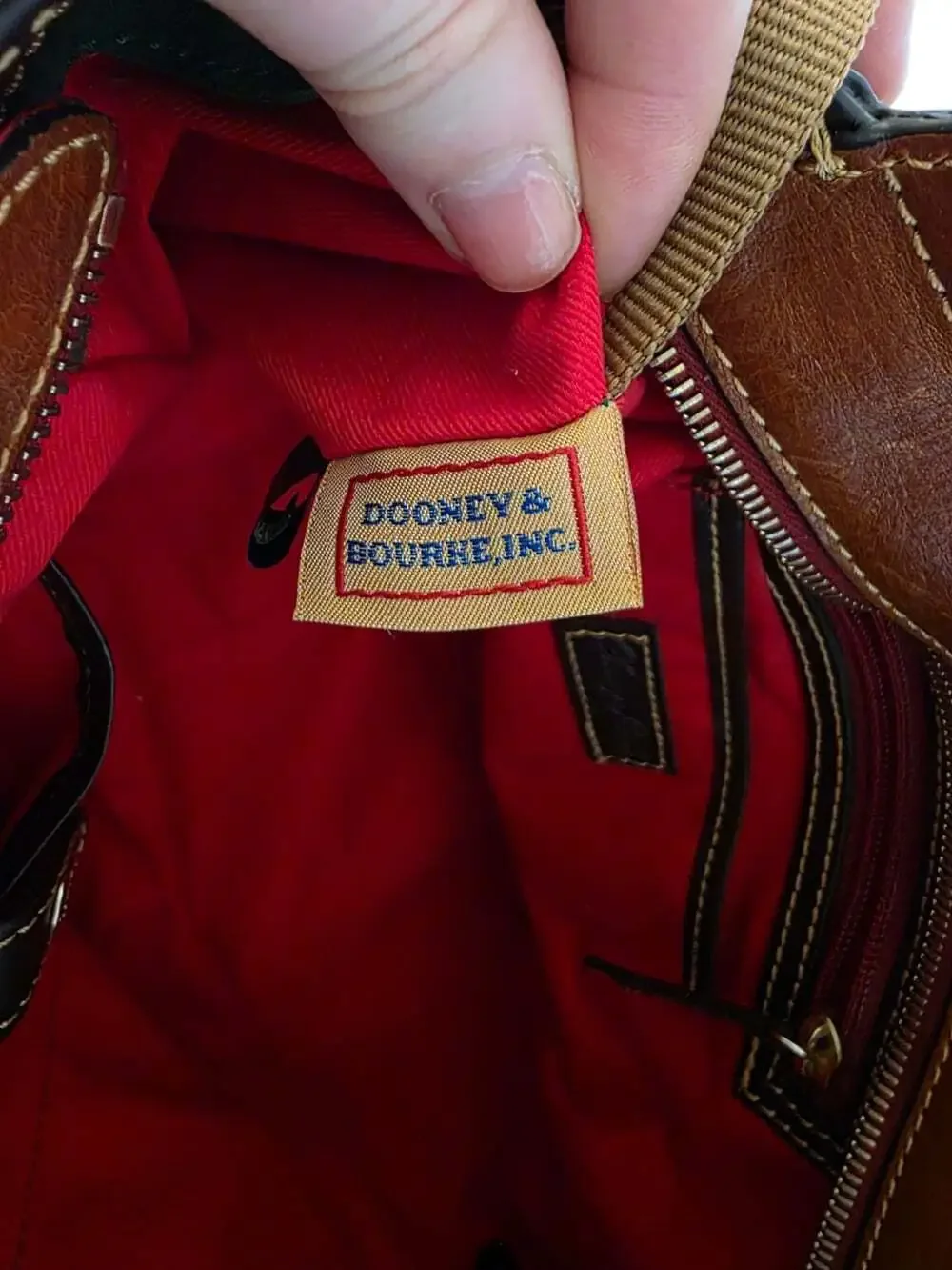 Dooney & Bourke Toledo Leather Winged Satchel Brown Tassel Shoulder Bag HTF